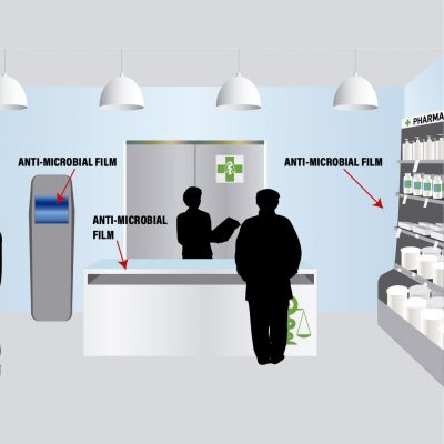 Laminado Antibacteriano Pure Zone 135x100 cm - Protección Antimicrobiana